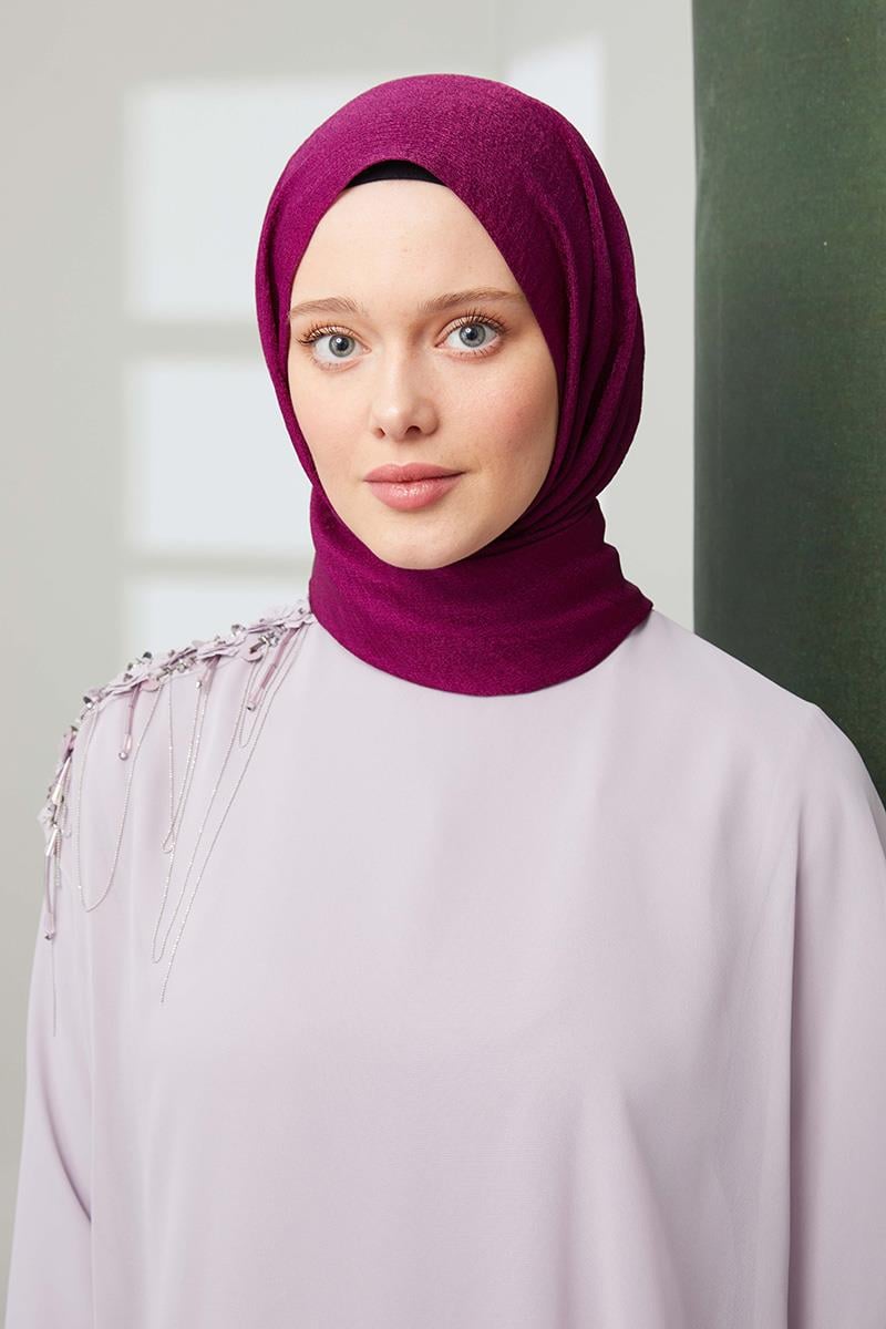 Fivescarf Mor Pırıltı Şal