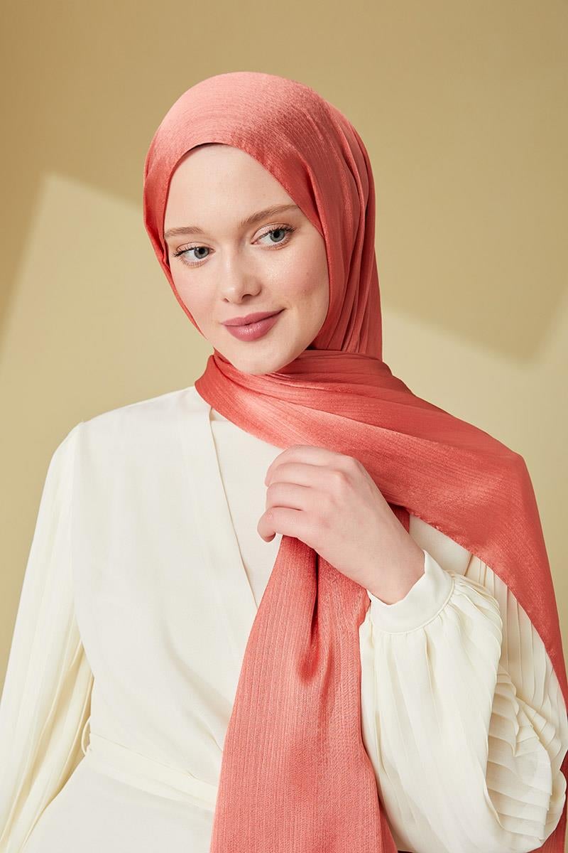 Fivescarf Nar Çiçeği Janjan Abiye Şal