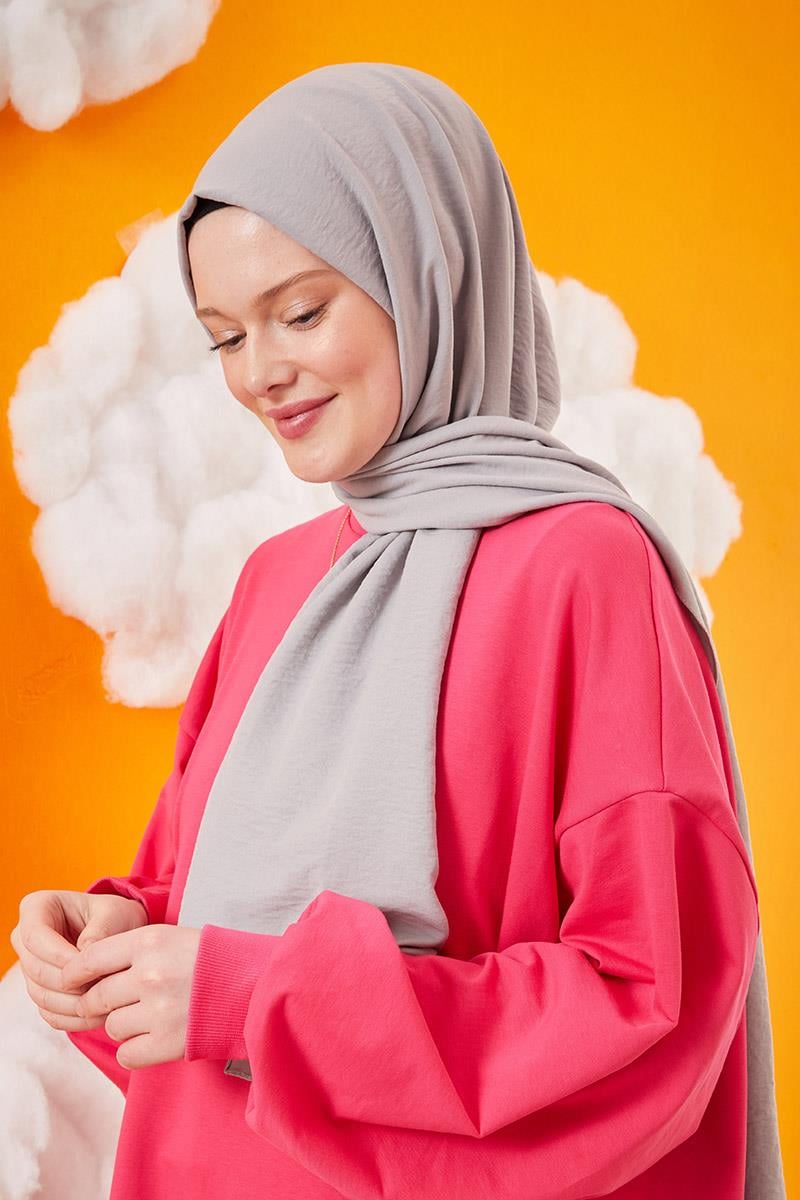 Fivescarf Naturel Bej Pamuk Cazz Şal