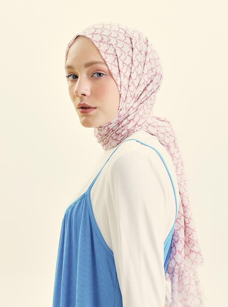 Fivescarf Pembe Morocco Comfort Line Şal