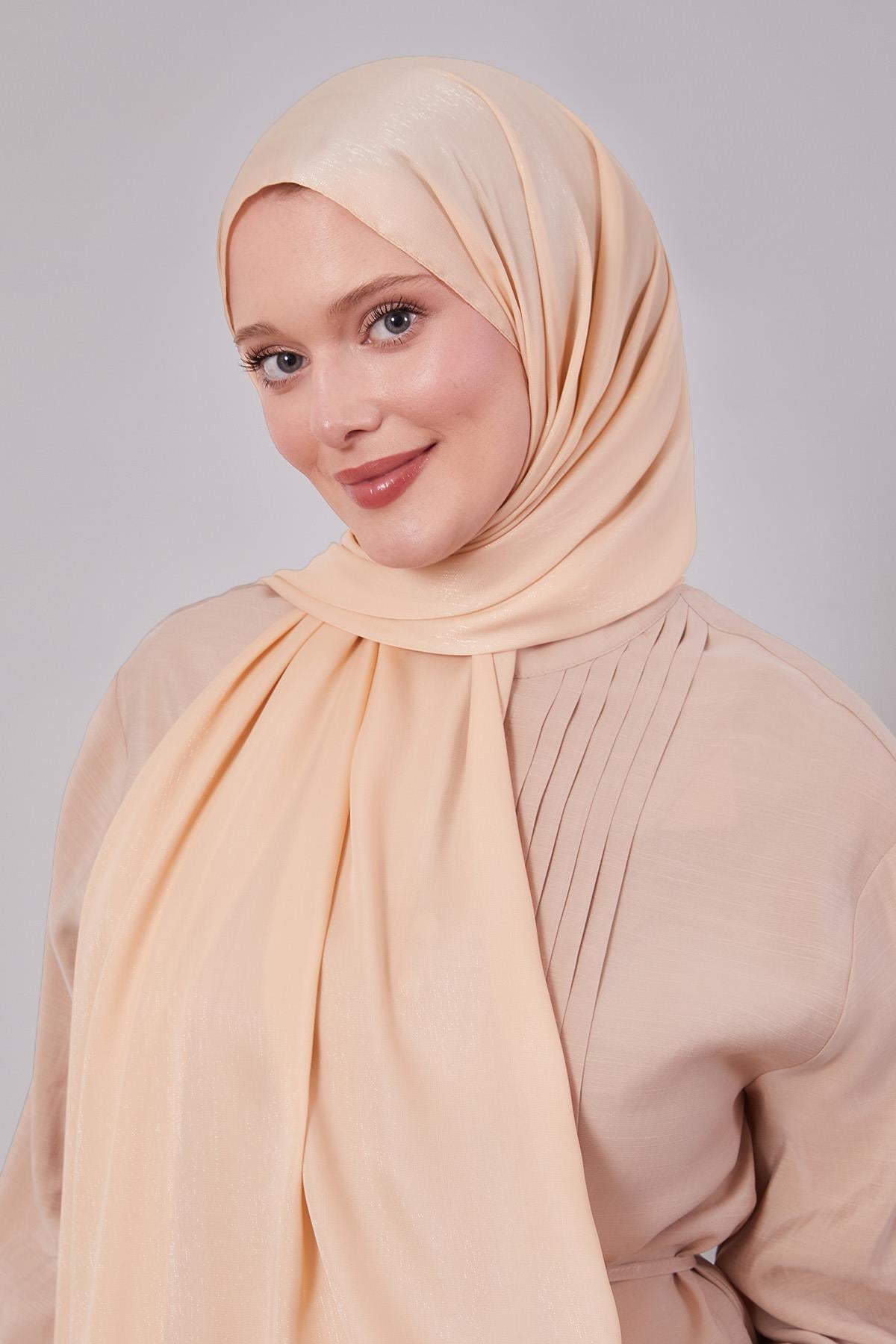 Fivescarf Pudra Parıltılı Lüx Diamond Şal