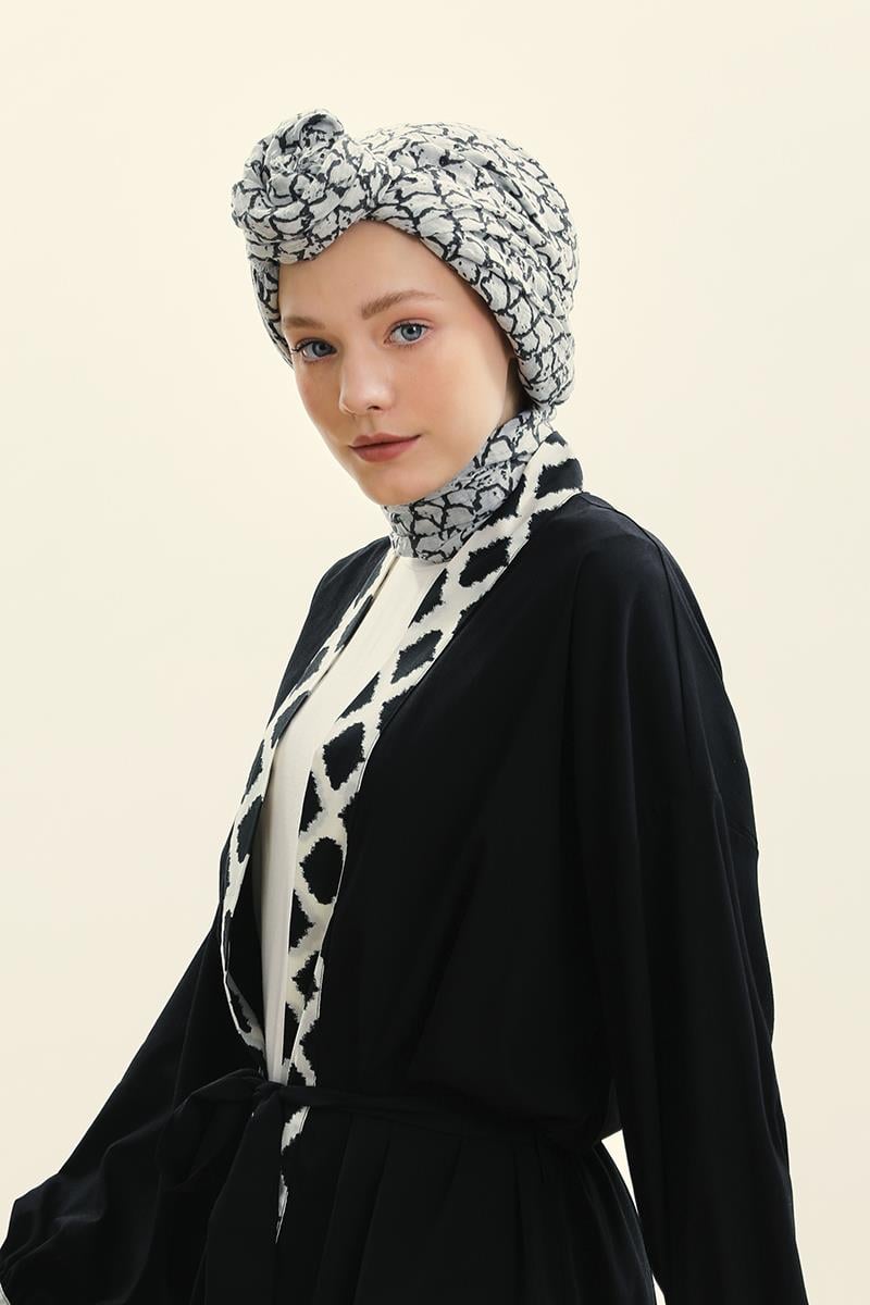 Fivescarf Siyah Morocco Comfort Line Şal