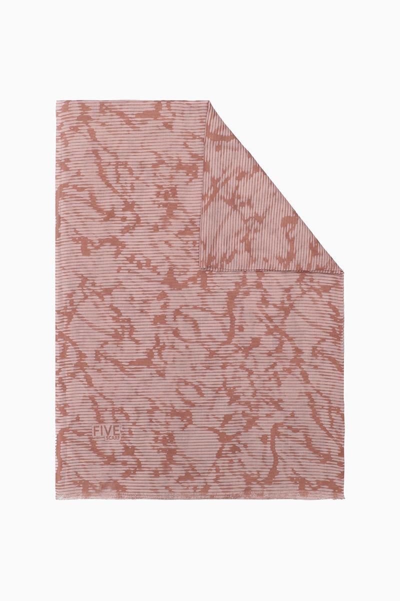 Fivescarf Somon Relax Mermer Desen Şal