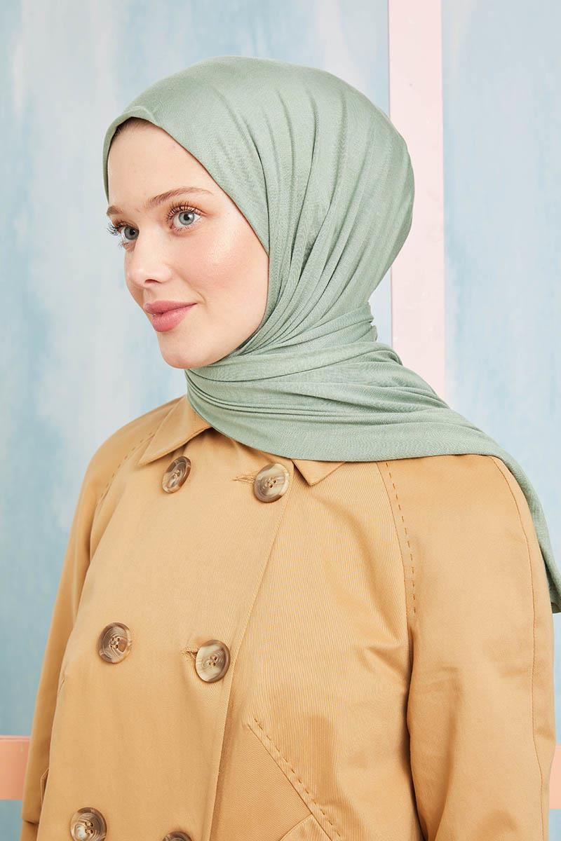 Fivescarf Su Yeşili Five Penye Şal