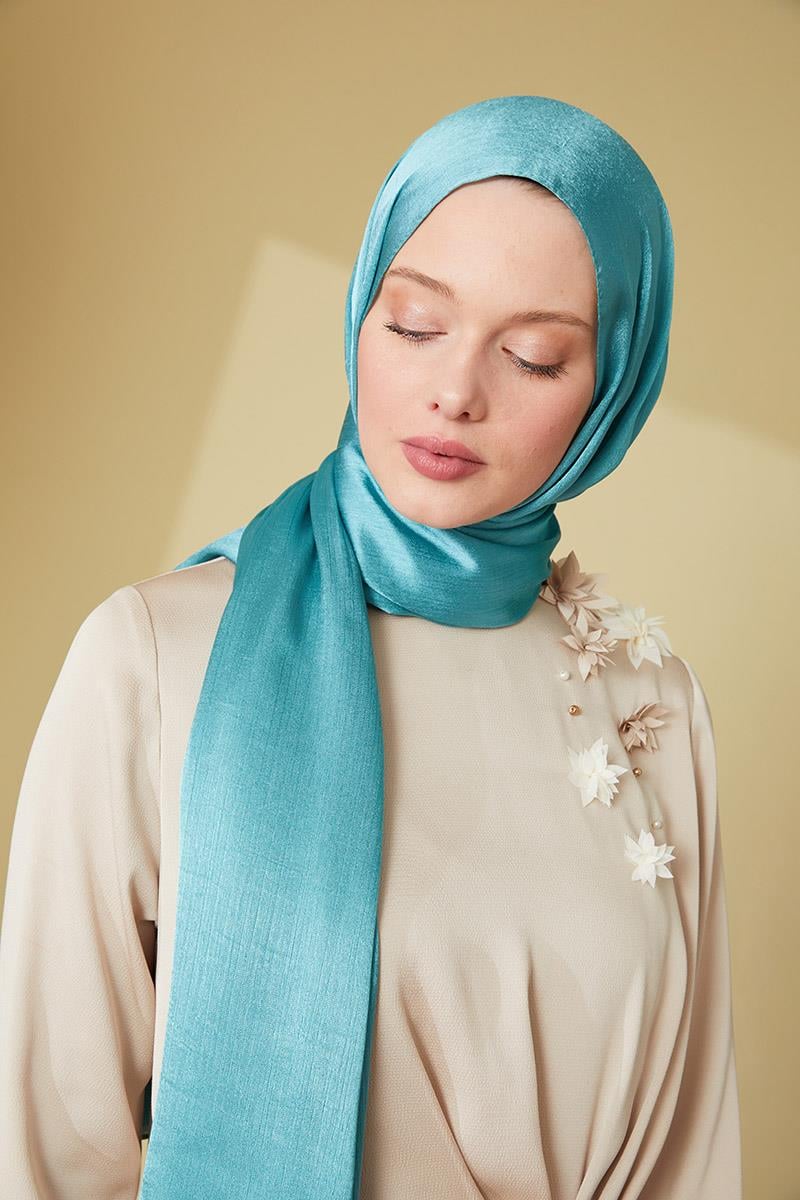 Fivescarf Su Yeşili Janjan Abiye Şal