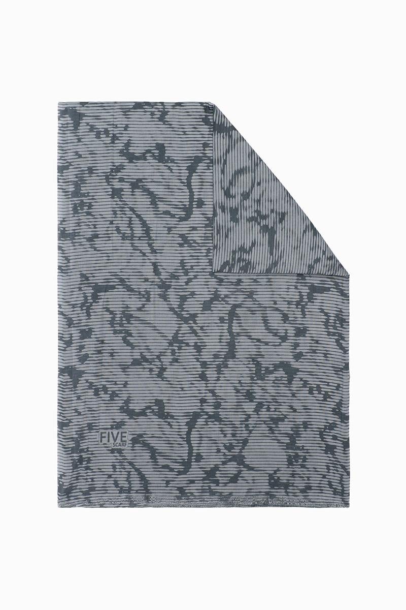 Fivescarf Su Yeşili Relax Mermer Desen Şal