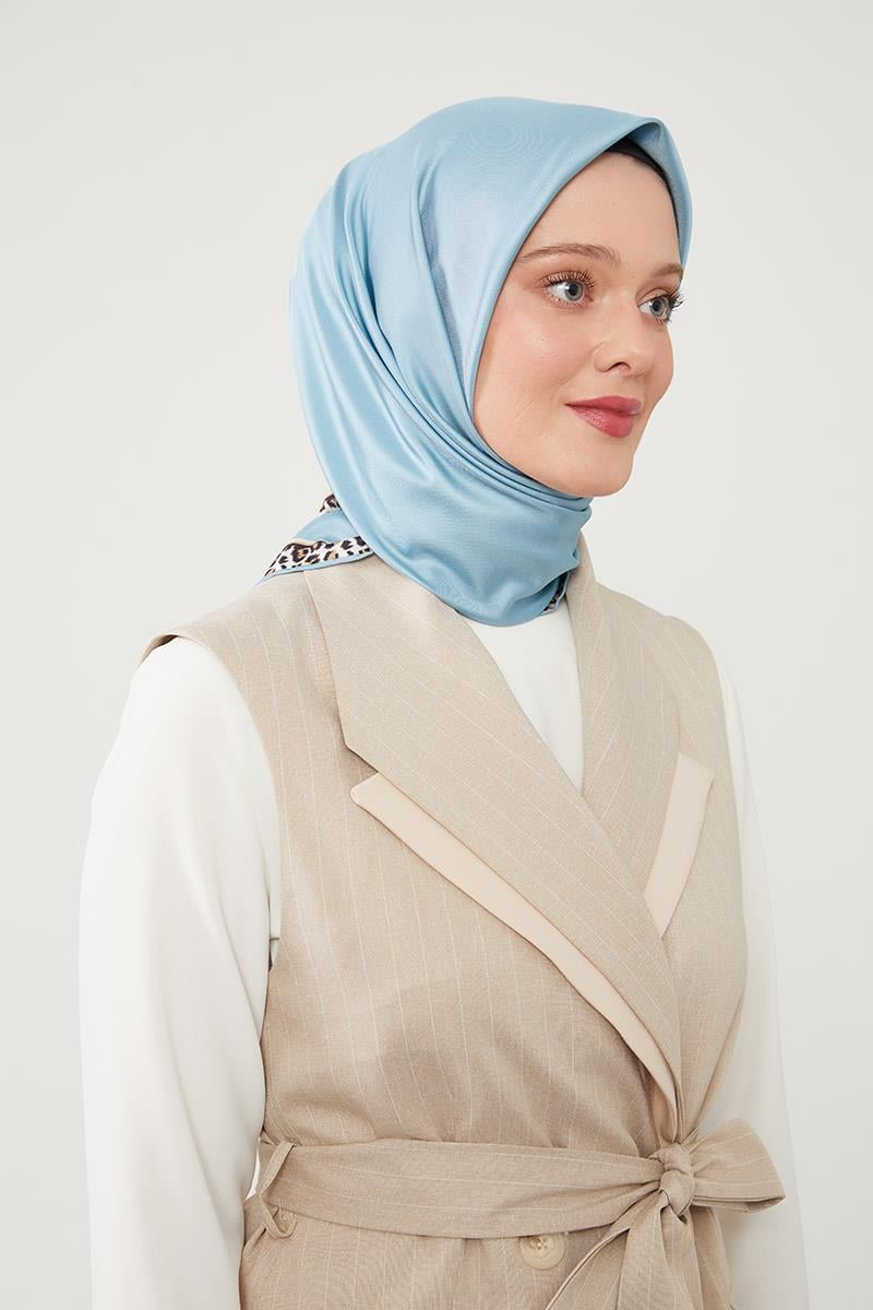 Fivescarf Turkuaz Twill Digital Eşarp