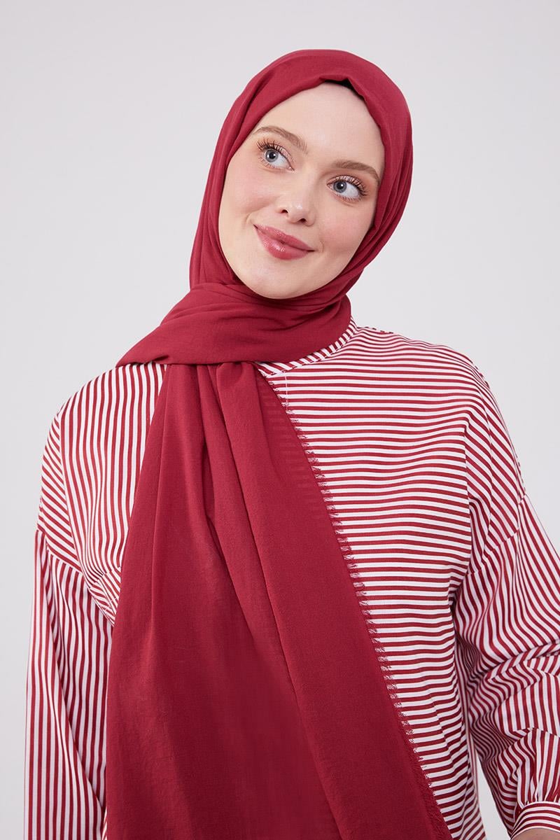 Fivescarf Vişneçürüğü Maxi Cotton Şal