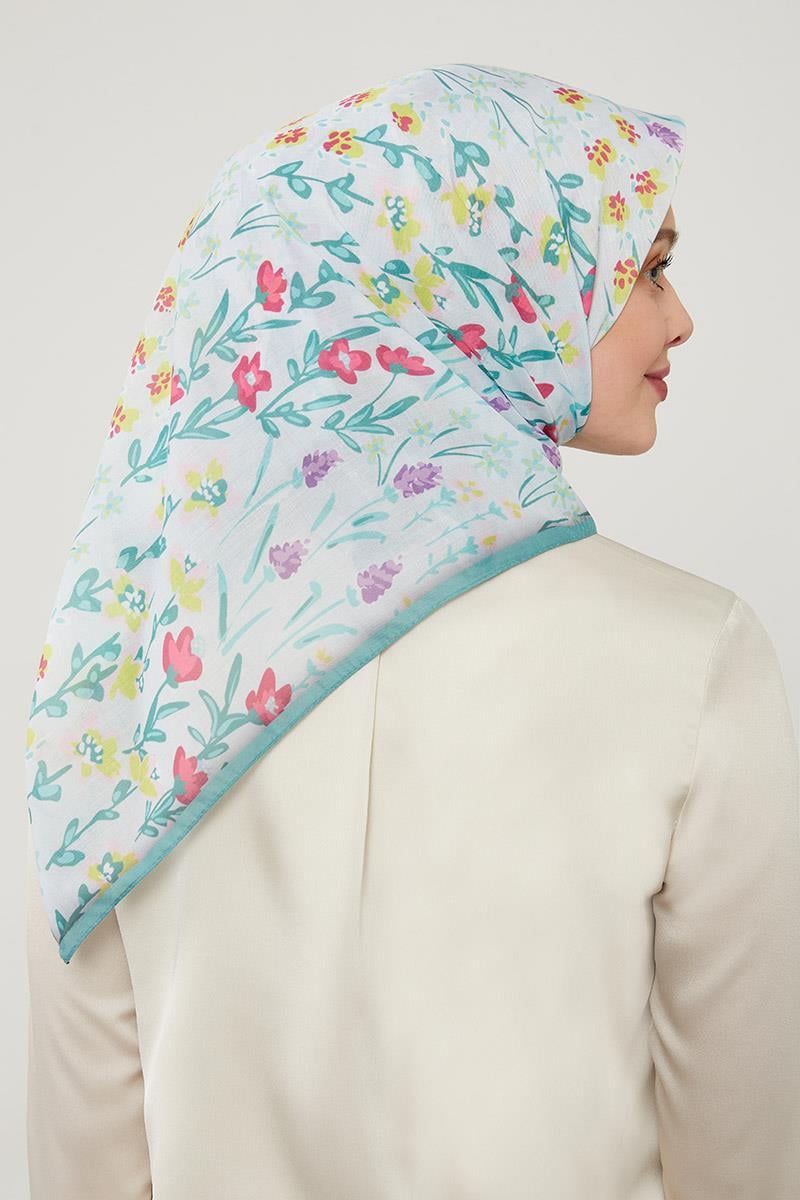 Fivescarf Yeşil Soft Cotton Eşarp