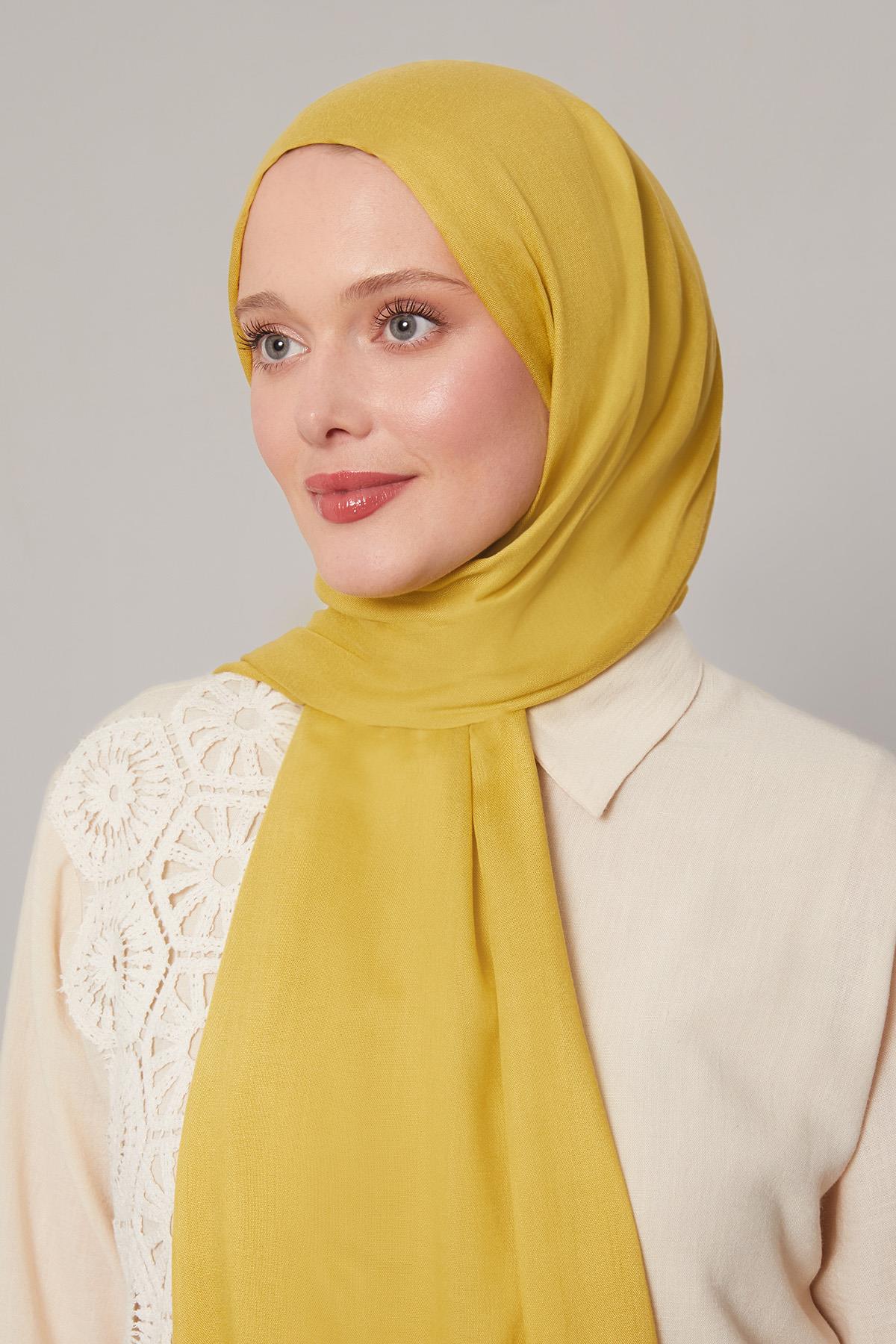 Fivescarf Yeşil Viskon Modal Düz Şal