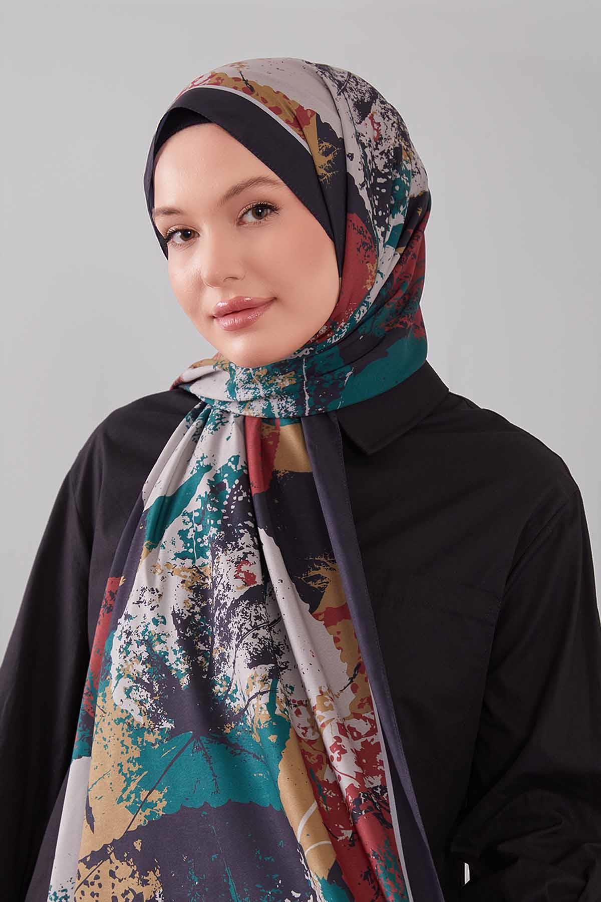 Fivescarf Yeşil Yaprak Desen Moos Chrep