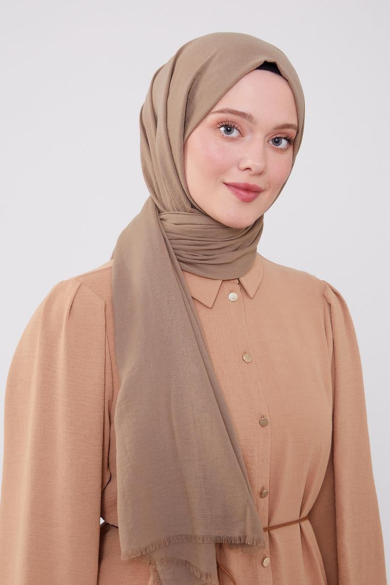 Fivescarf Zeytin Yeşili Maxi Cotton Şal