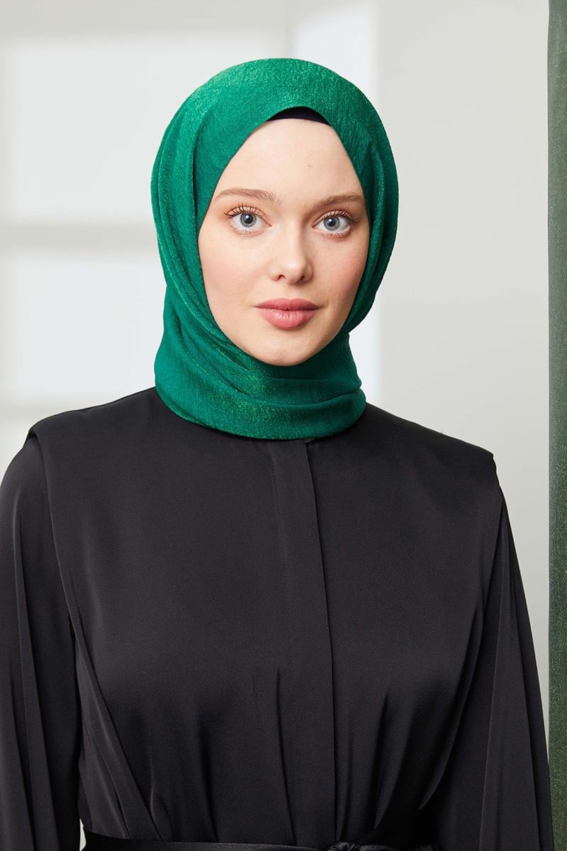 Fivescarf Zümrüt Yeşili Pırıltı Şal