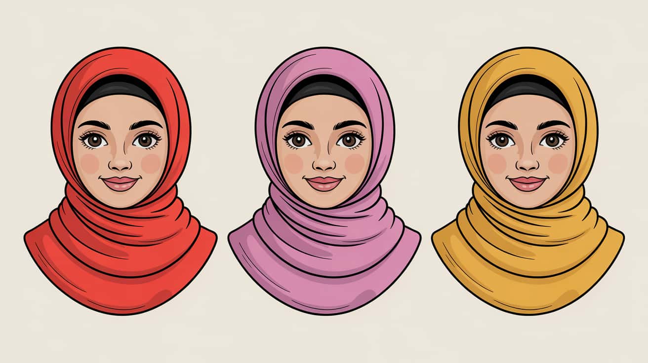 İnce Yüz Şekline uygun Şal Renk ve Desenleri