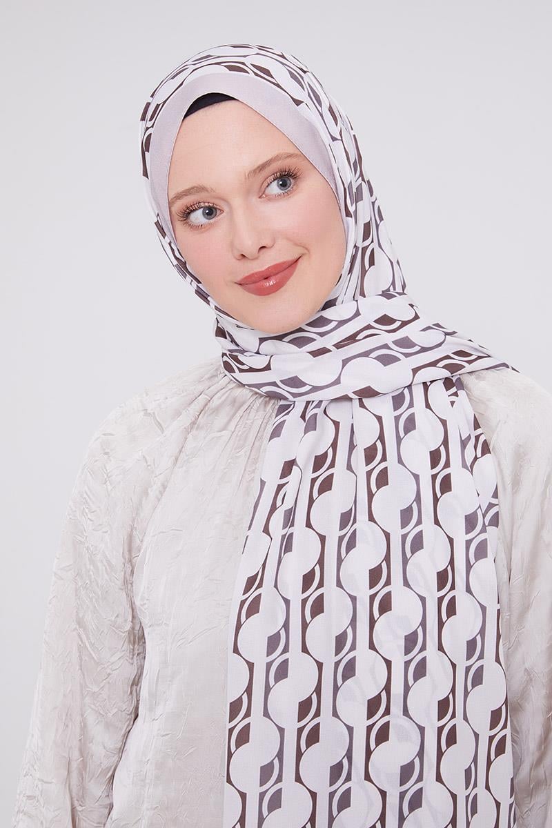 Fivescarf A.Vizon Geometrik Desen Mono Şal