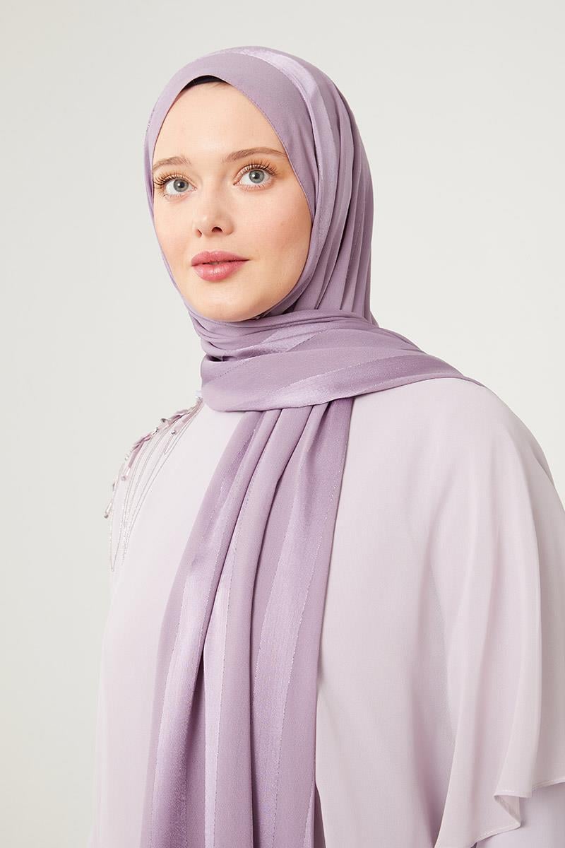 Fivescarf A.Lila Sim Şeritli Tokyo Şal