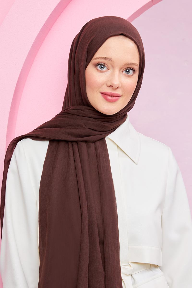 Fivescarf Acı Kahve Olay Pamuk Şal