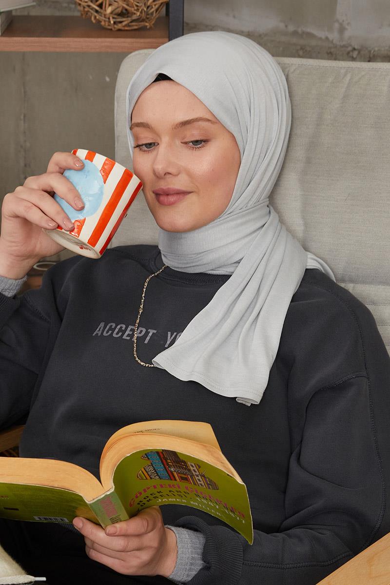 Fivescarf Açık Gri Five Penye Şal