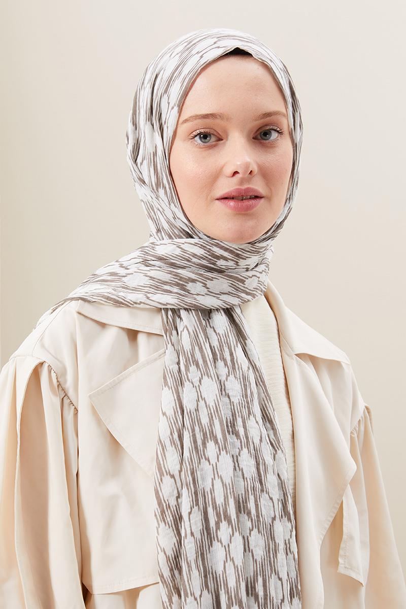 Fivescarf Açık Kahverengi Bulut Comfort Line Şal