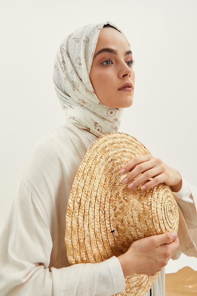 Fivescarf Açık Kahverengi Gül Comfort Line Şal