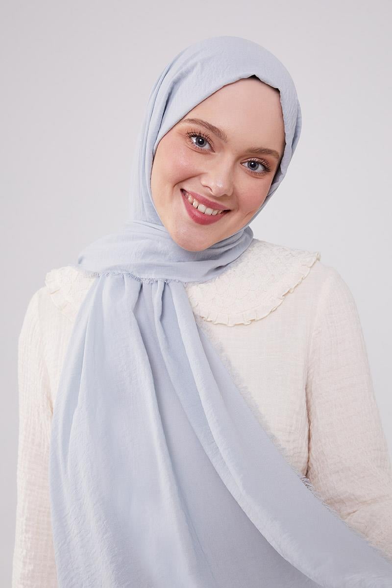 Fivescarf Açık Mavi Maxi Cotton Şal