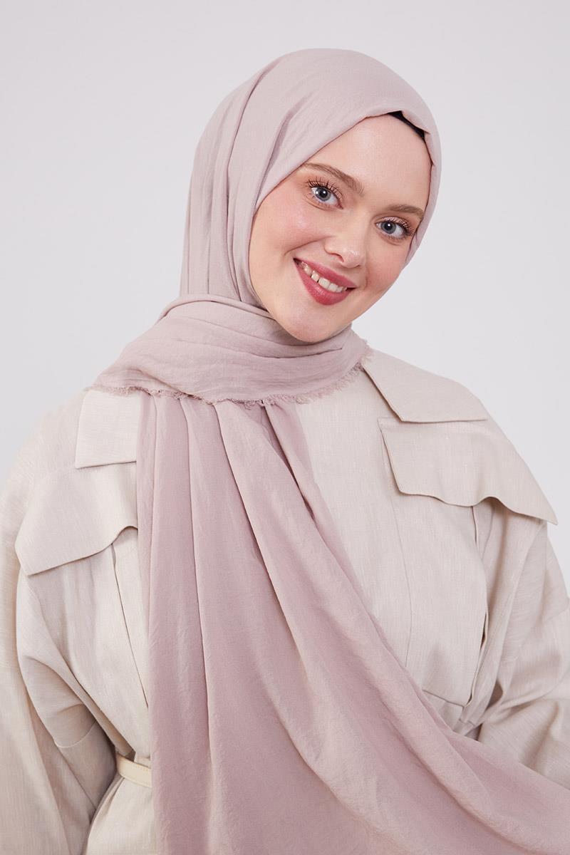Fivescarf Açık Pembe Maxi Cotton Şal