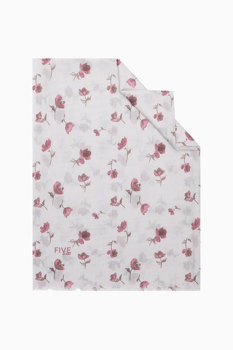 Fivescarf Açık Pembe Relax Gelincik Şal