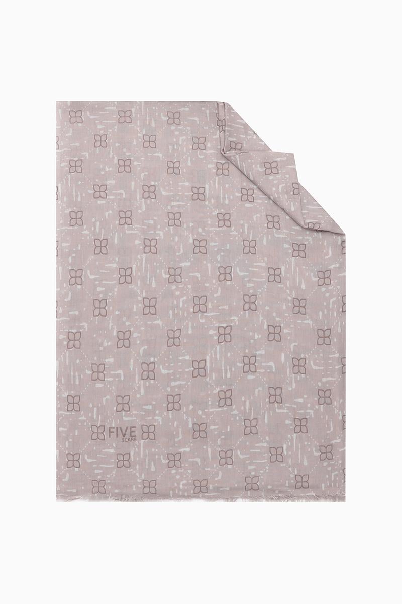 Fivescarf Açık Pudra Relax Yaprak Şal
