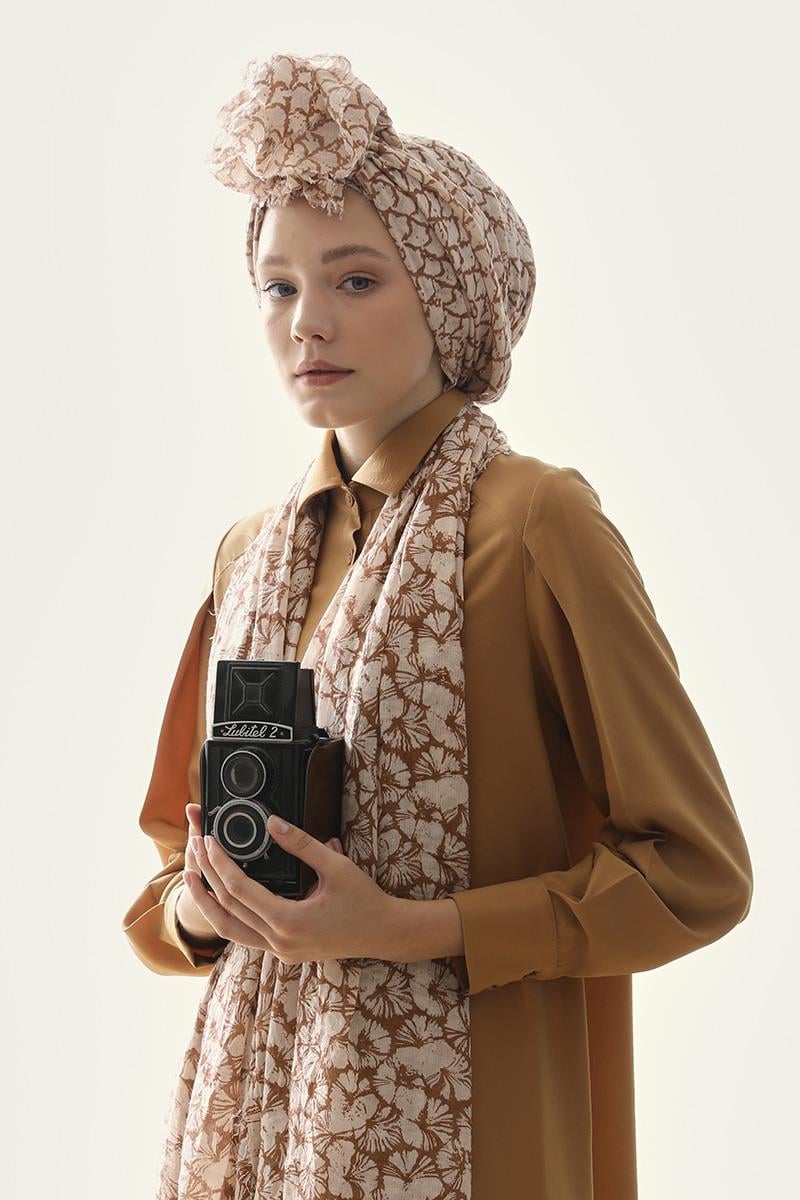 Fivescarf Açık Somon Morocco Comfort Line Şal