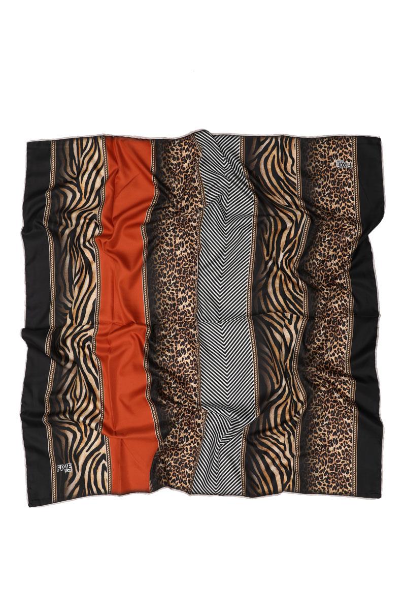 Fivescarf Açık Taba Twill Digital Eşarp