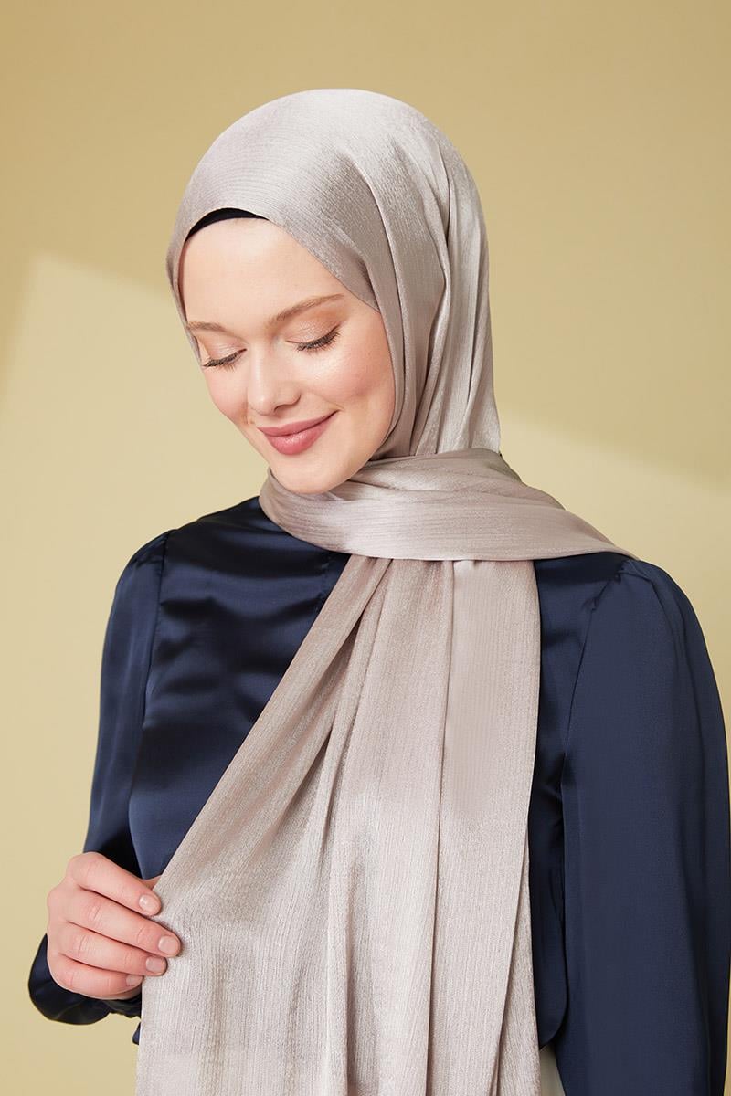 Fivescarf Açık Vizon Janjan Abiye Şal