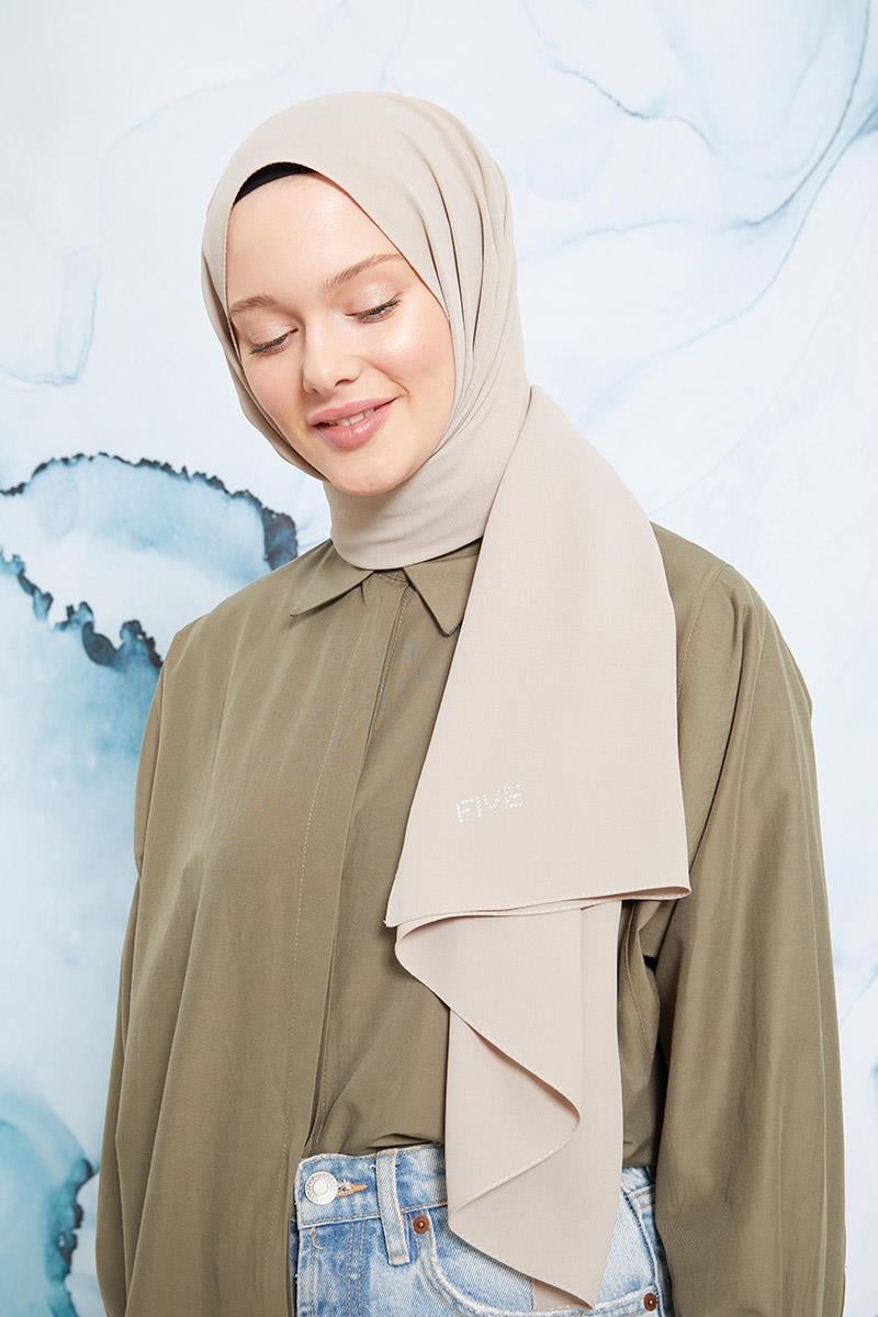 Fivescarf Açık Vizon Otto Şal