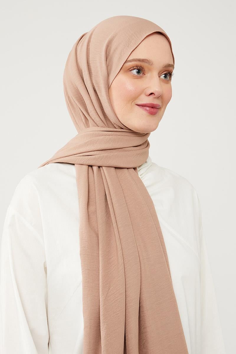 Fivescarf Açık Vizon Pamuk Cazz Şal