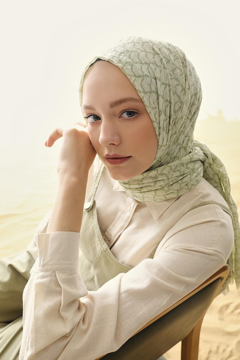 Fivescarf Açık Yeşil Morocco Comfort Line Şal