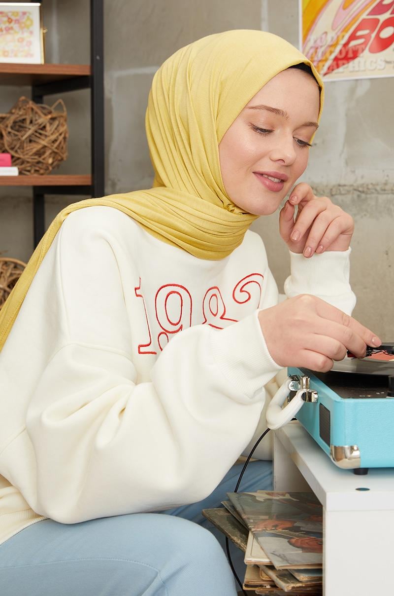 Fivescarf Altın Sarısı Five Penye Şal