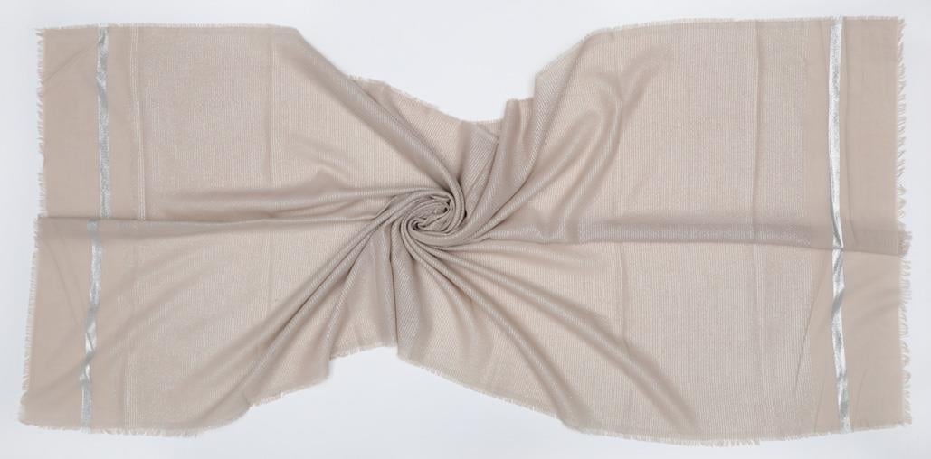 Fivescarf Bej Gold Relax Şal
