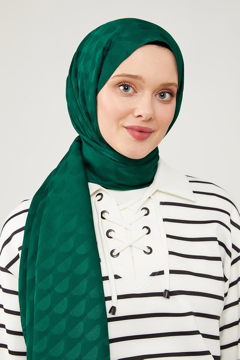 Fivescarf Benetton Ay Desen Jakarlı Elegance Şal