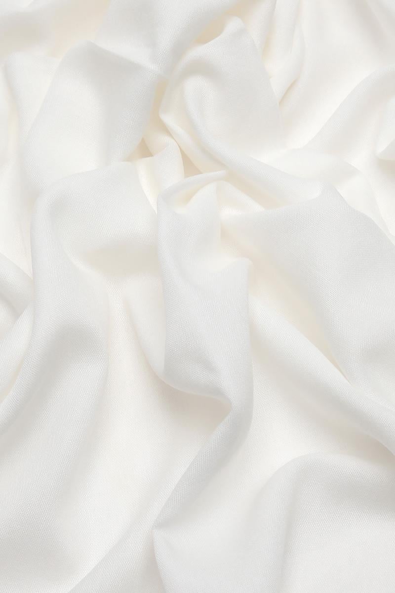Fivescarf Beyaz Modal Pamuk Şal
