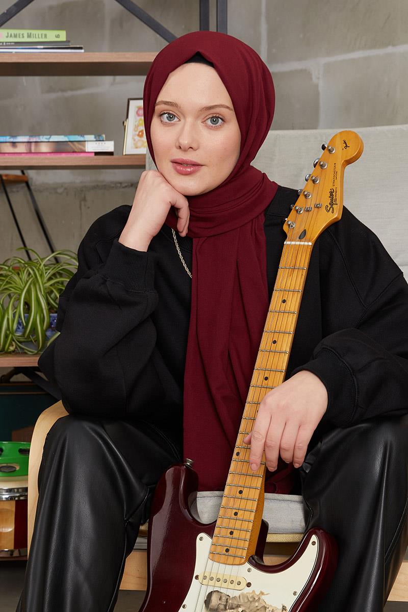 Fivescarf Bordo Harman Şal