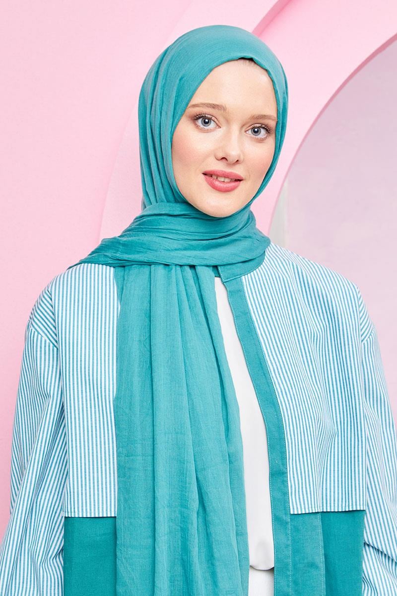 Fivescarf Çağla Yeşili Olay Pamuk Şal