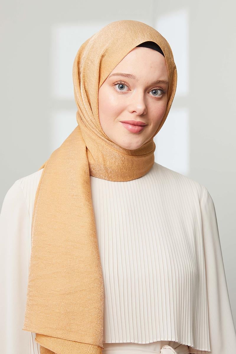 Fivescarf Camel Pırıltı Şal