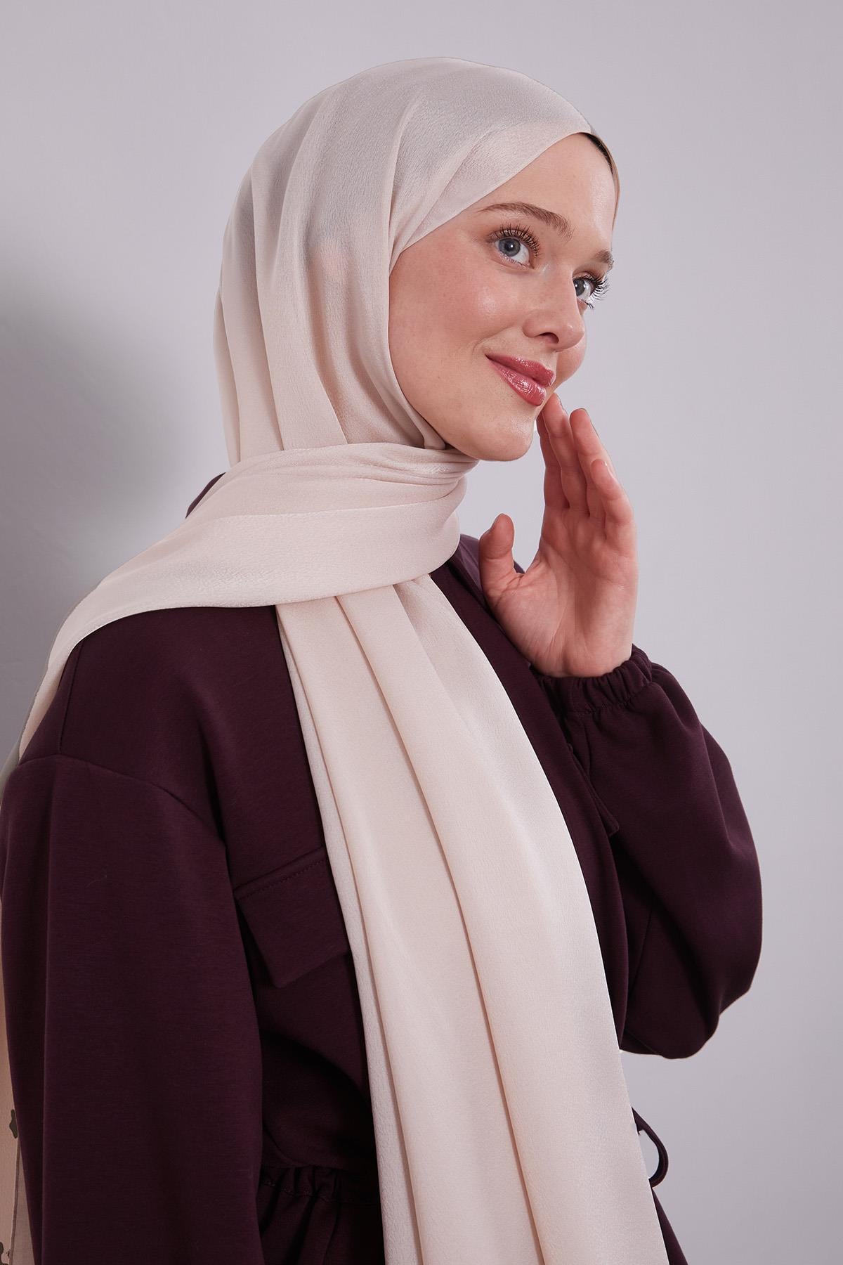 Fivescarf Cappuccino Düz Purple Şal