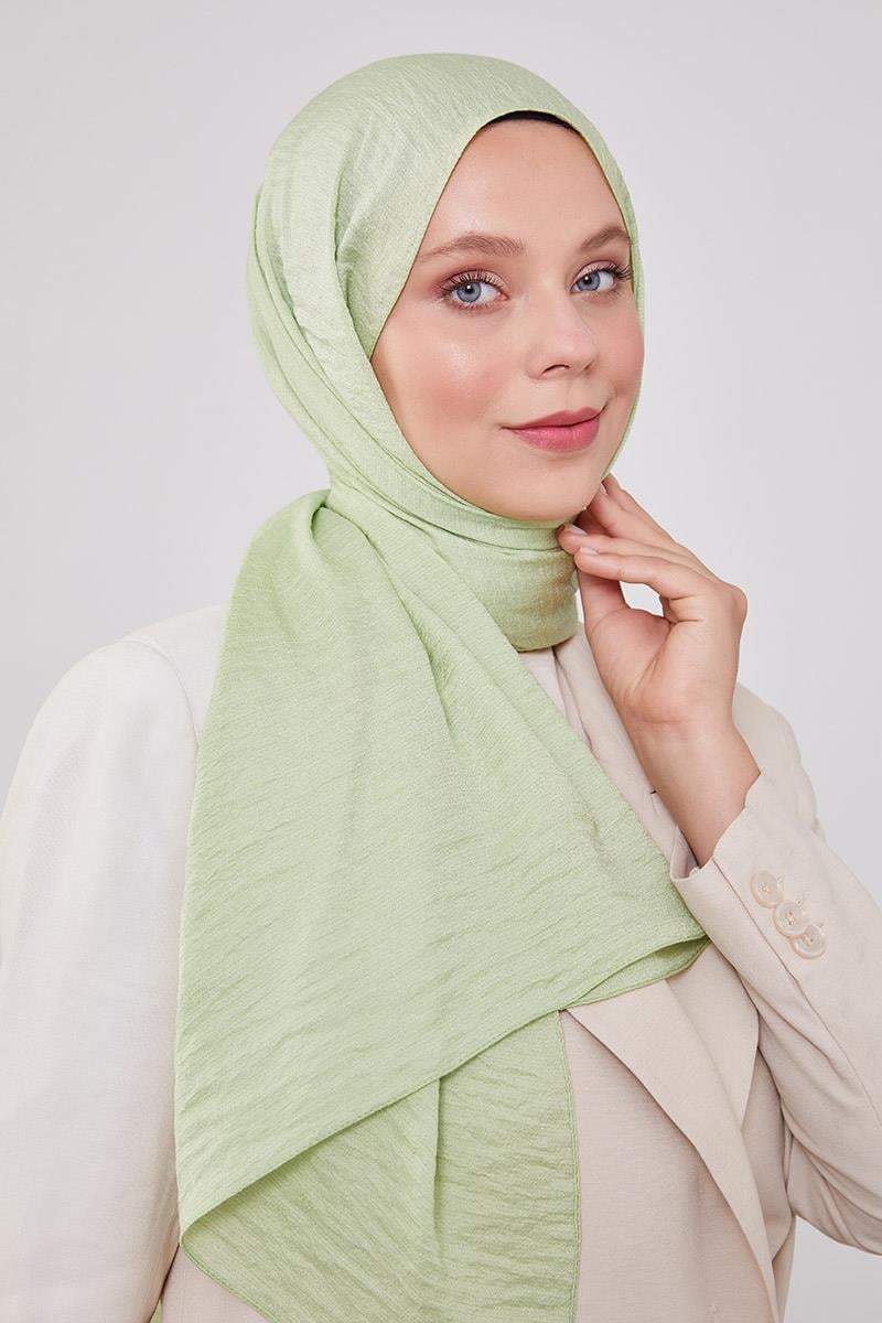 Fivescarf Çimen Yeşili Junset Şal