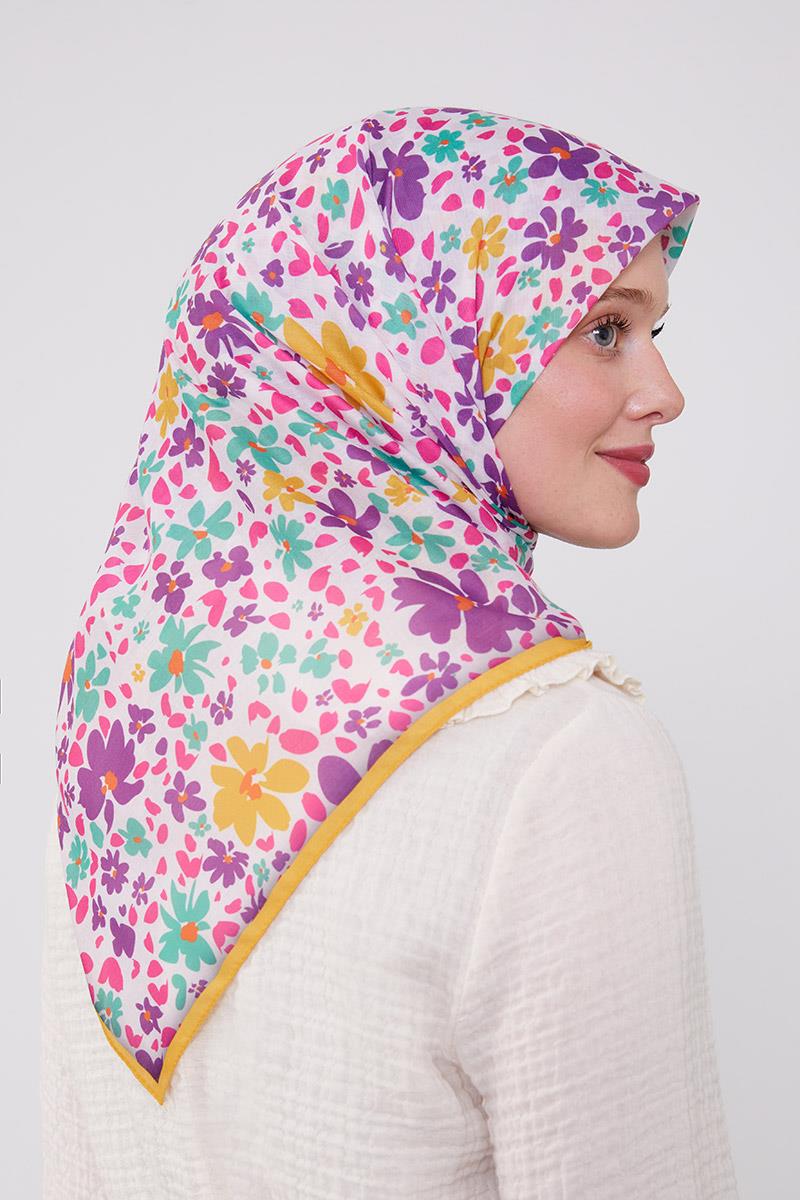 Fivescarf Eflatun Soft Cotton Eşarp
