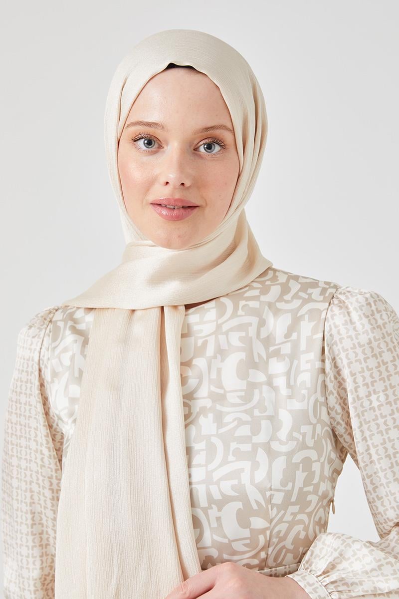 Fivescarf Ekru Crystal Şal