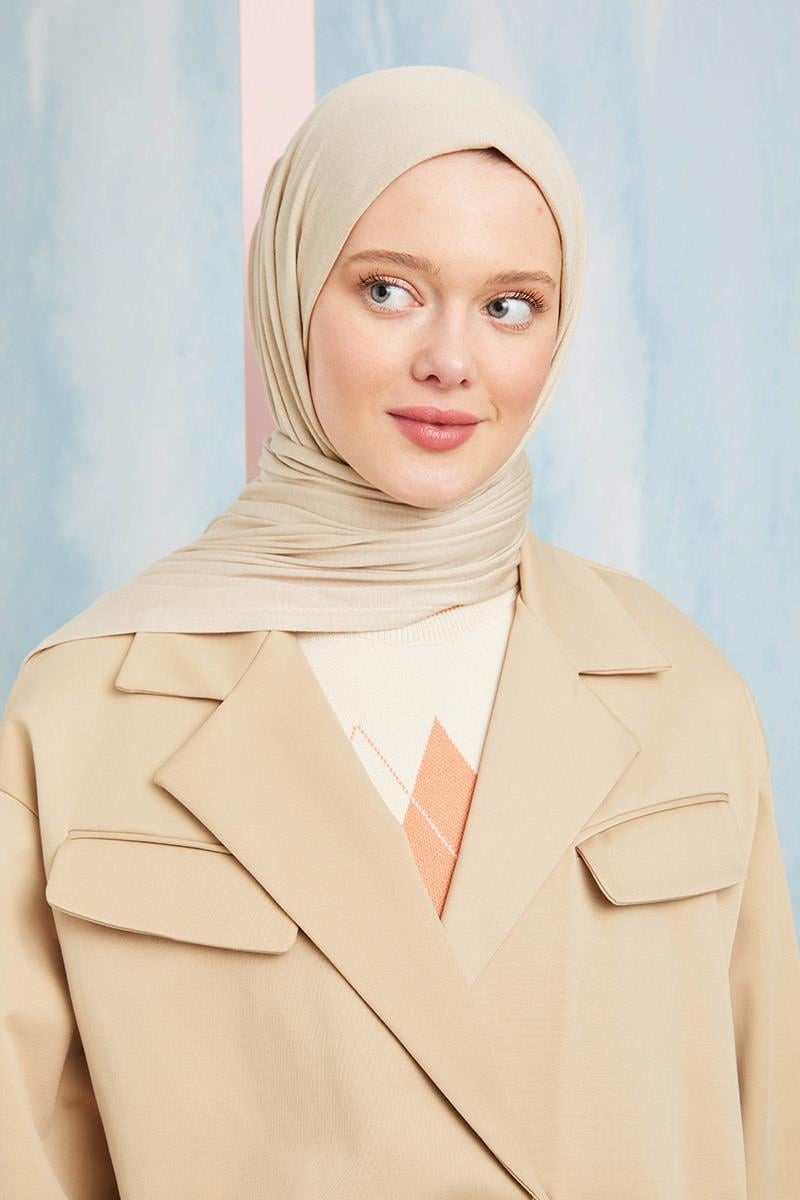 Fivescarf Ekru Five Penye Şal