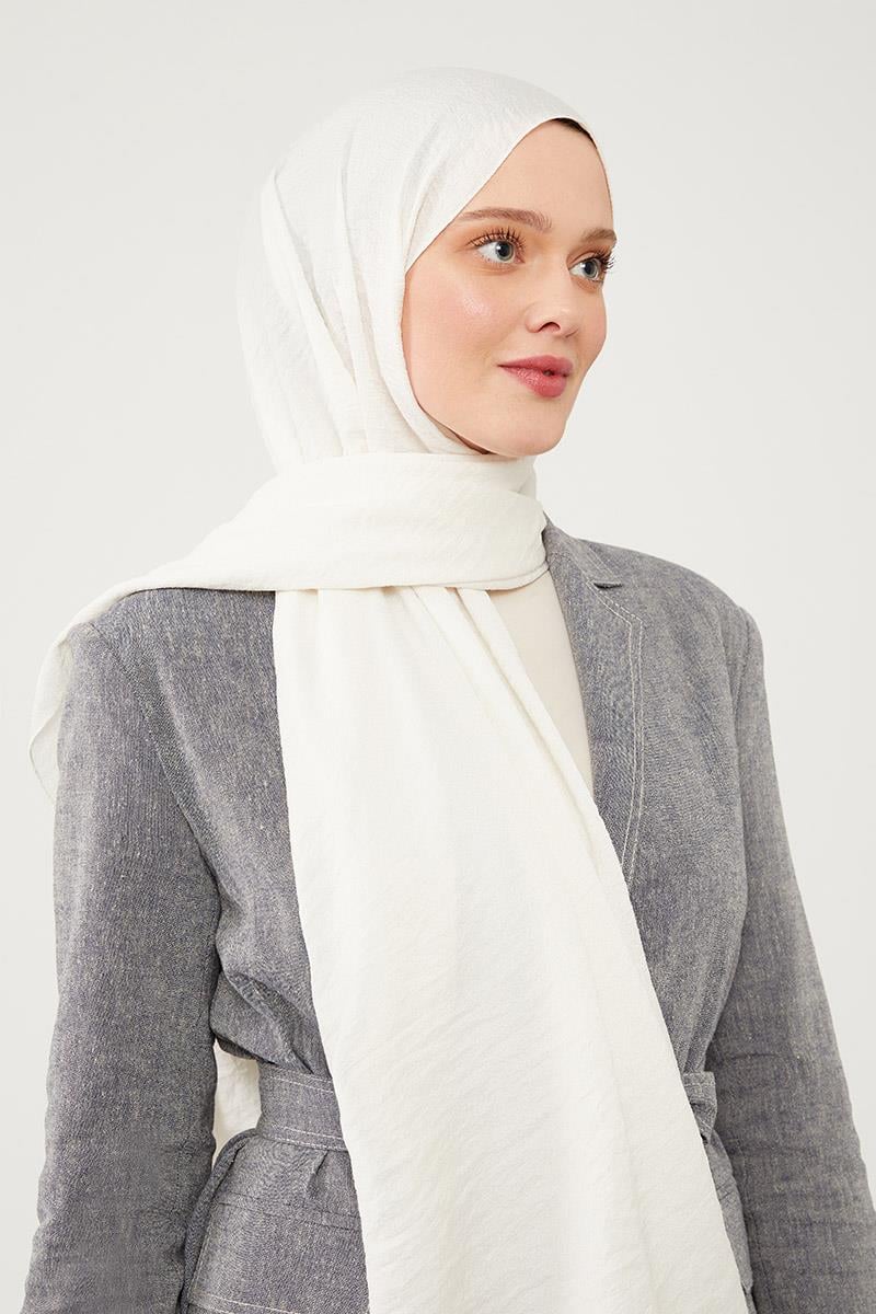 Fivescarf Ekru Junset Şal