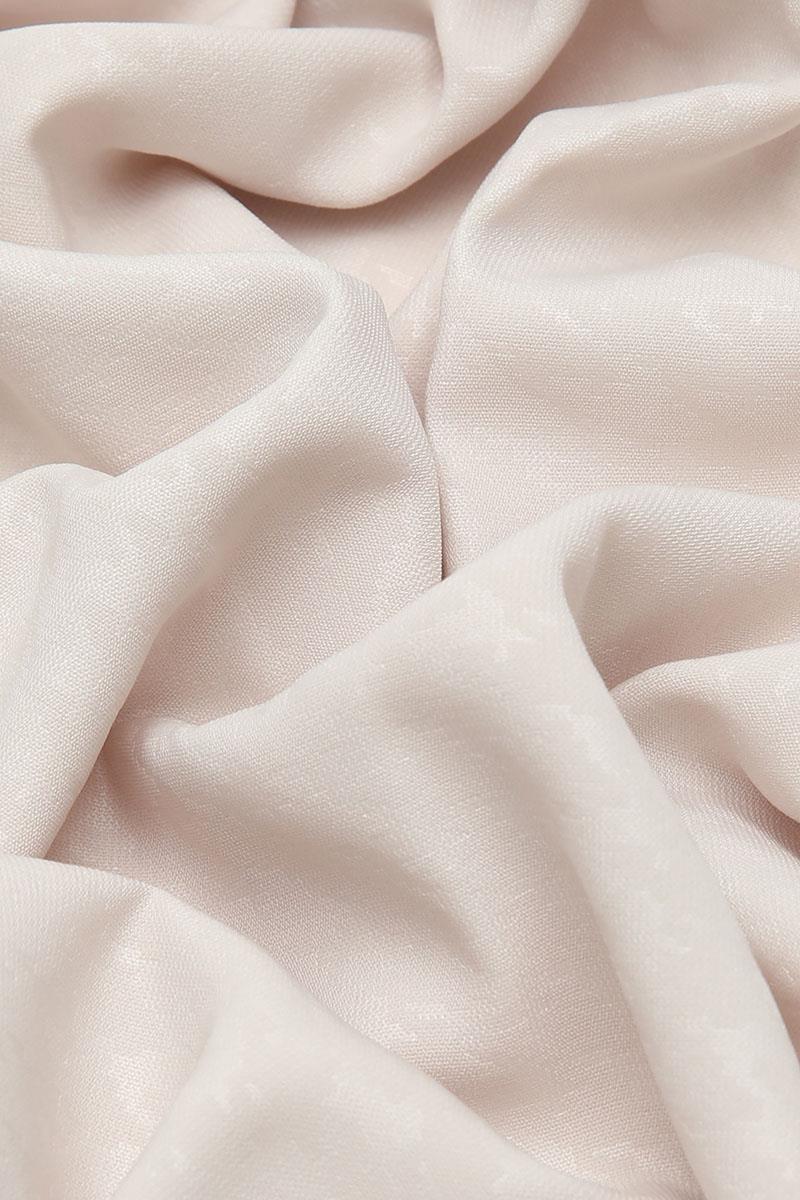 Fivescarf Ekru Kazayağı Desen Mood Medine İpeği Şal