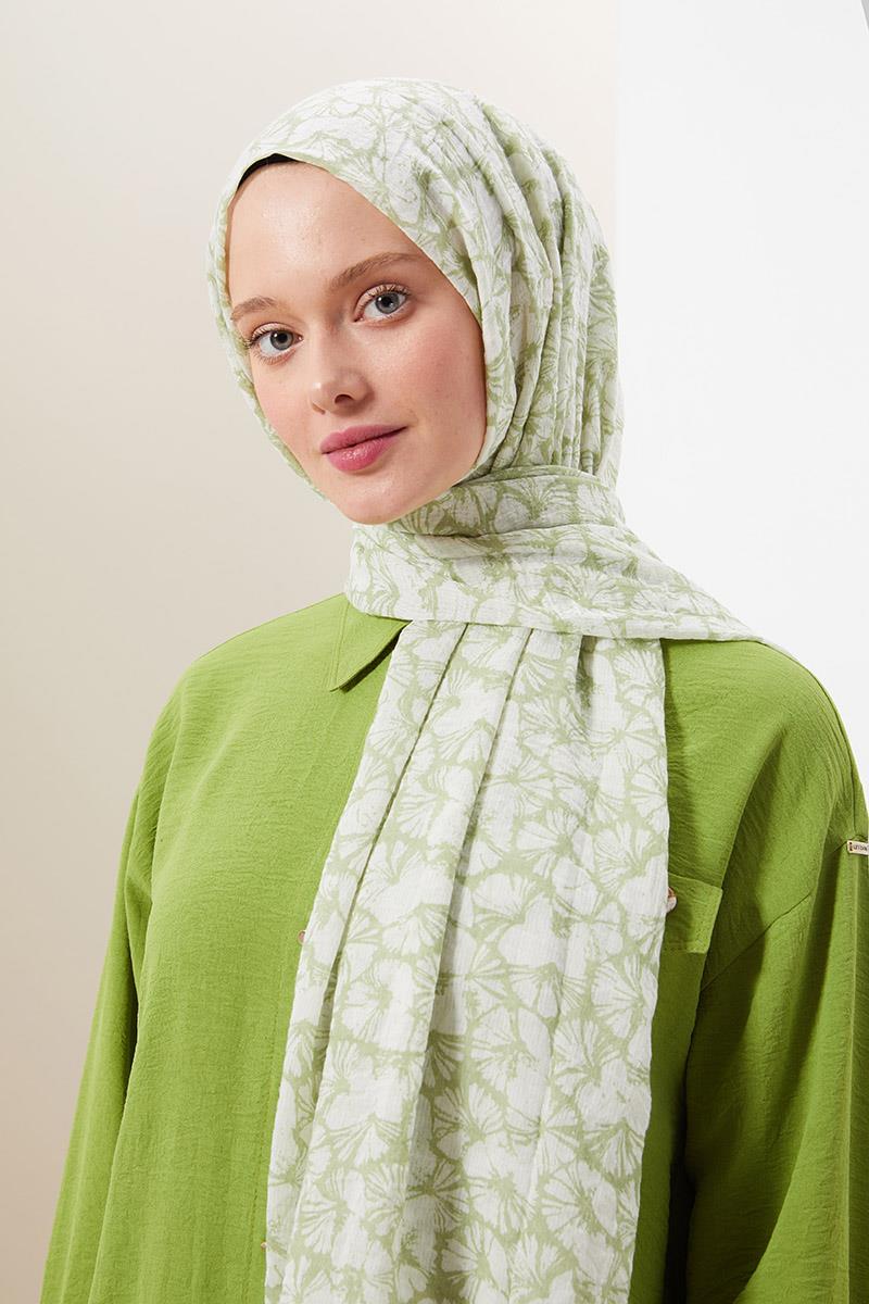 Fivescarf Fıstık Yeşili Ortanca Comfort Line Şal