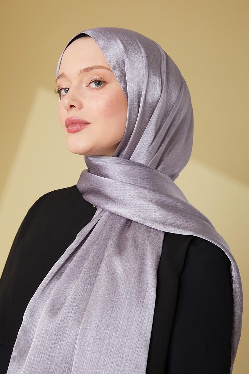 Fivescarf Gri Janjan Abiye Şal